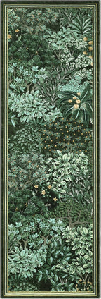 GarveeHome Forest Runner Rug, Botanical Low Pile Non Slip Stain Resistance - Image 4