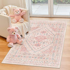zesthome Pink Rug by Zesthome
