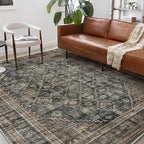 CHAMPLANT Washable Area Rug 10'x14' Boho Design Non-Shedding Easy Care Ideal by CHAMPLANT
