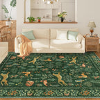 DUKINO 6x9 Rug, Washable Animal Living Room Rug - Image 3