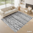 cotiled 7x9 Area Rugs Living Room Rug: Washable Boho Rugs - Image 9