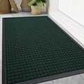 Smiry Front Door Mat Outside Entrance, Heavy Duty Natural Rubber Doormat by Smiry