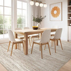 Nakagishi 8X10 Area Rugs Living Room: Washable Large Vintage Rug Neutral - Image 7
