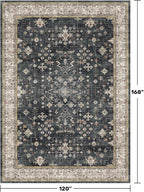 Boho Black Rug for Living Room - Image 2