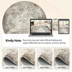 6ft Washable Round Rug - Image 7