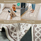 3-Piece Kitchen Rugs Set for Floor, Washable Non-Slip Farmhouse Kitchen Mats - Image 4