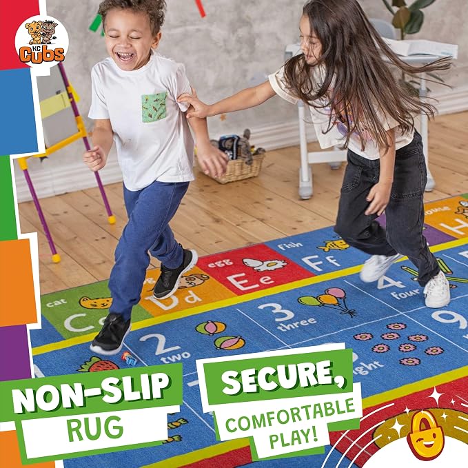 KC Cubs: Educational Rug: ABC Alphabet, Numbers & Shapes - Image 9