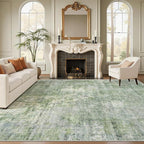 Soalmost Abstract Rug 8x10 Large Living Room Rugs Neutral Modern Washable Area - Image 2