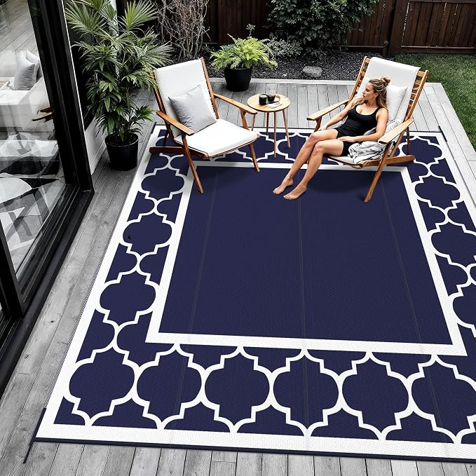 GENIMO 10 ' x 10 ' Outdoor Rug Waterproof - Image 6