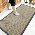 OLANLY Front Door Mat Outside Entrance 47x23, Heavy Duty Sturdy Natural Rubber by OLANLY