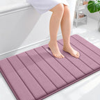 OLANLY Memory Foam Bath Mat 40x24, Super Soft Absorbent Bathroom Rugs, Quick Dry by OLANLY