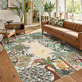 GarveeHome Area Rugs 8x10 for Living Room, Jungle Animal Large Washable Rug by GarveeHome