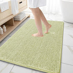 OLANLY Large Bathroom Rugs 59x35, Extra Soft Absorbent Chenille Bath Rugs by OLANLY