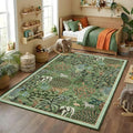 GarveeHome Jungle Animal Print Rug 4x6 Washable Area Rugs by GarveeHome