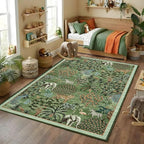 GarveeHome Jungle Animal Print Rug 4x6 Washable Area Rugs by GarveeHome