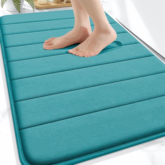 OLANLY Memory Foam Bath Mat 30x20, Super Soft Absorbent Bathroom Rugs, Quick Dry by OLANLY