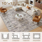 Washable 10x12 Area Rug for Living Room - Image 8