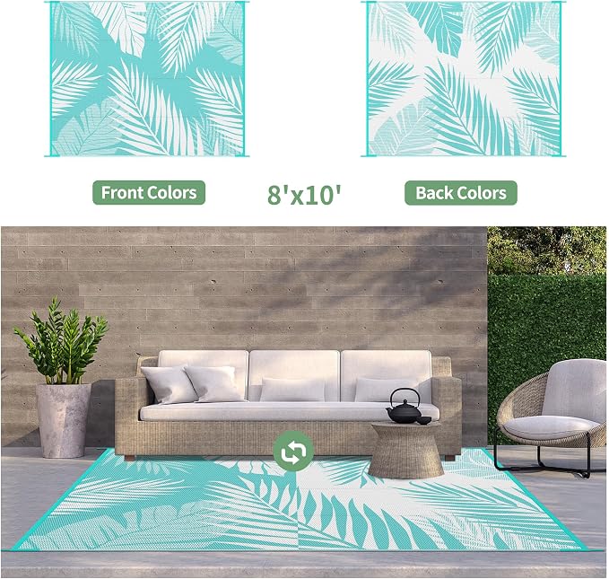 GENIMO Outdoor Rug 8' x 10' Waterproof - Image 2