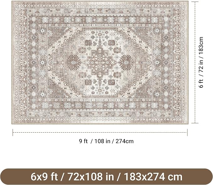 befbee 6x9 Area Rugs for Living Room - Image 2