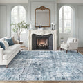 Soalmost 7x10 Area Rug for Living Room Washable Abstract Vintage Soft Thin by Soalmost