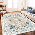 CHAMPLANT Washable Area Rug 5x7 by CHAMPLANT