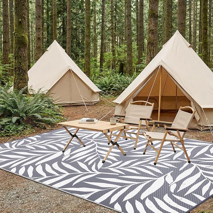 Smiry Outdoor Rug 6x9 ft, Waterproof Reversible Plastic Straw Rugs, Outdoor - Image 7