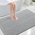 OLANLY Large Bathroom Rugs 44x32, Extra Soft Absorbent Chenille Bath Rugs by OLANLY