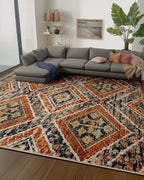 BESTSWEETIE Area Rug 9x12 Rug Machine Washable Non-Slip Low Pile Print Pattern - Image 8