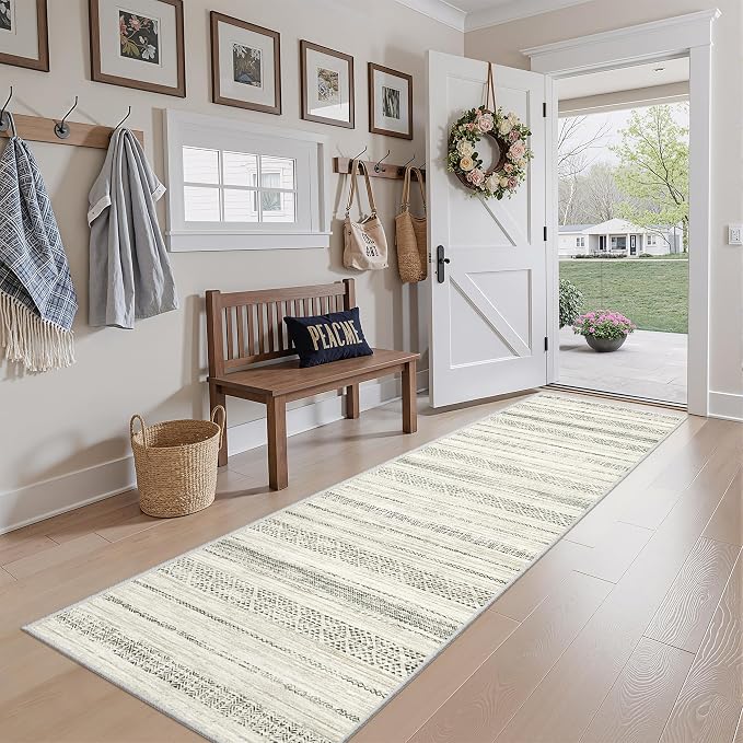 Miukiki 2x8 Runner Rug Moroccan Washable Kitchen Rug Non Slip Indoor Floor - Image 7