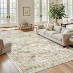 Soalmost 6x9 Area Rug for Living Room Washable 6x9 Non-Slip Modern Rugs for by Soalmost