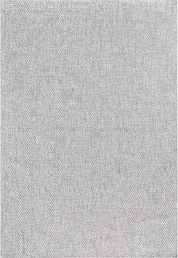 CAMILSON Easy Jute Rug 5x7 Indoor Outdoor Gray Farmhouse Area Rugs - Image 2