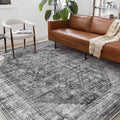 CHAMPLANT Washable Area Rug 10'x14' Boho Design Non-Shedding Easy Care Ideal by CHAMPLANT