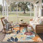 GENIMO Indoor Outdoor Area Rug 6'x9', Machine Washable Rugs - Image 6