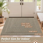 BEQHAUSE Dirt Trapper Door Mat 24" x 36", Non-Slip Washable Doormats Entrance - Image 2