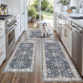 Kitchen Rug Sets 3 Piece Non Skid – Washable Small Kitchen Rugs and Runner Set by BYYVOORugsforYourHome