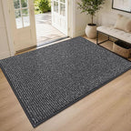 BEQHAUSE Dirt Trapper Door Mat 48" x 72", Non-Slip Washable Doormats Entrance by BEQHAUSE
