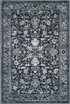 KILOCOCO Area Rug 4x6 Entryway Rug Washable Printed Vintage Floral Rubber - Image 9