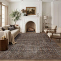 Latte&Fog 6x9 Area Rugs for Living Room, Large Vintage Taupe Brown Washable Rug by LatteFog
