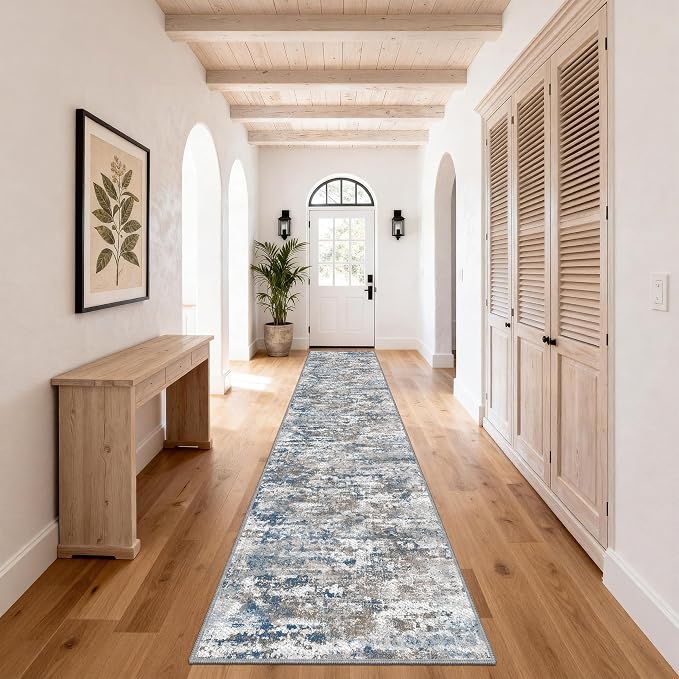 Washable Carpet Runners for Hallway 14ft-Non Slip Floor Runners for Dogs - Image 2