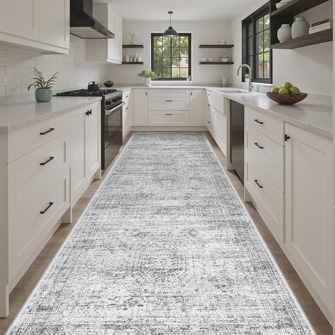 Soalmost 4x10 Wide Hallway Runner Rug: Washable Soft Rug Runners by Soalmost