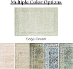 Sage Green Boho Front Door Mat for Indoor Entrance Washable Non Slip Cute - Image 6