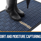OLANLY Front Door Mat Outside Entrance 33x21, Heavy Duty Sturdy Natural Rubber - Image 3