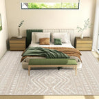 Miukiki 9x12 Area Rug for Living Room Moroccan Washable Rugs Non Slip Indoor - Image 8