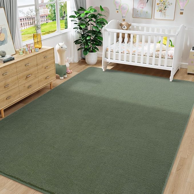 Amearea Large Modern Area Rugs for Bedroom Living Room, 8x10 Feet Sage Green - Image 8