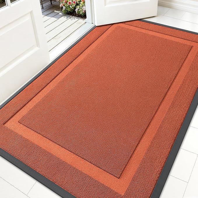 OLANLY Front Door Mat Indoor Outdoor Entrance, Waterproof All-Season, by OLANLY