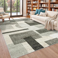 Modern Rug for Living Room 8x10: Geometric Soft Low Pile Carpet for Bedroom by TOPRUUG