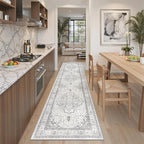 Madane Runner Rug 2x8, Washable Hallway Runner Rugs, Non-Slip Low-Pile Soft by Madane