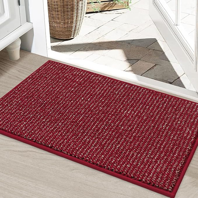 BEQHAUSE Dirt Trapper Door Mat 24" x 36", Non-Slip Washable Doormats Entrance by BEQHAUSE