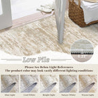 Abstract Washable Runner Rug 2x6, Hallway Rug Non-Slip, Woven Non-Shedding Thin - Image 4