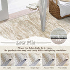 3x5 Area Rug Washable Entryway Rug Non Slip Abstract Tear and Stain Resistance - Image 3